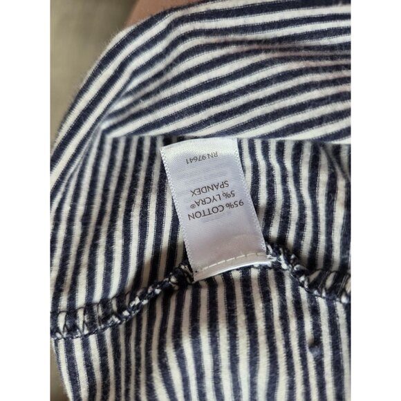 J Jill Striped Perfect V-Neck Tank Top Large - Picture 5 of 7